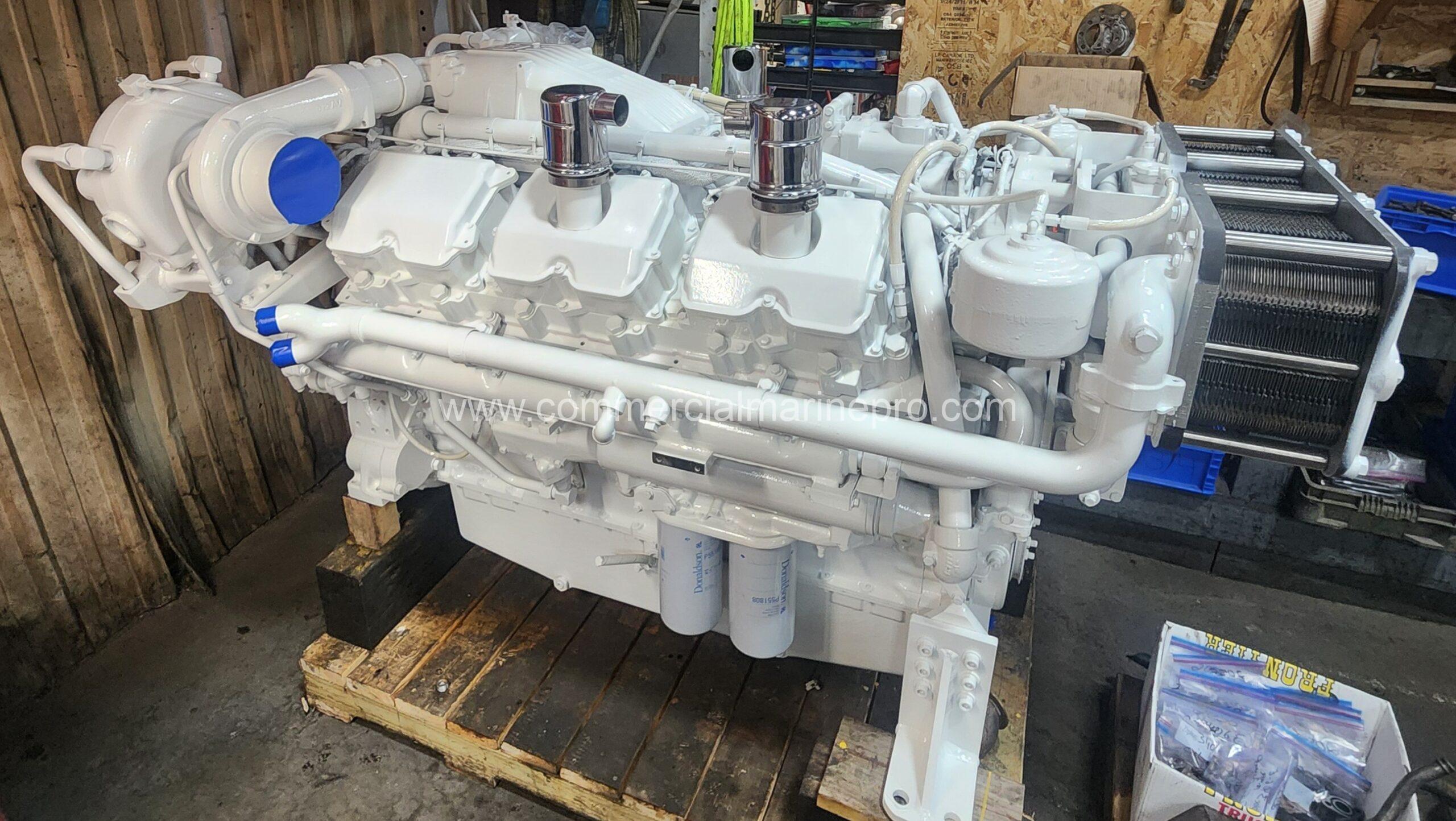Pair CAT 3412E Marine Propulsion Engines - Rebuilt