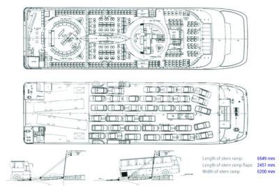 60m Catamaran Passenger/Car Ferry Ropax