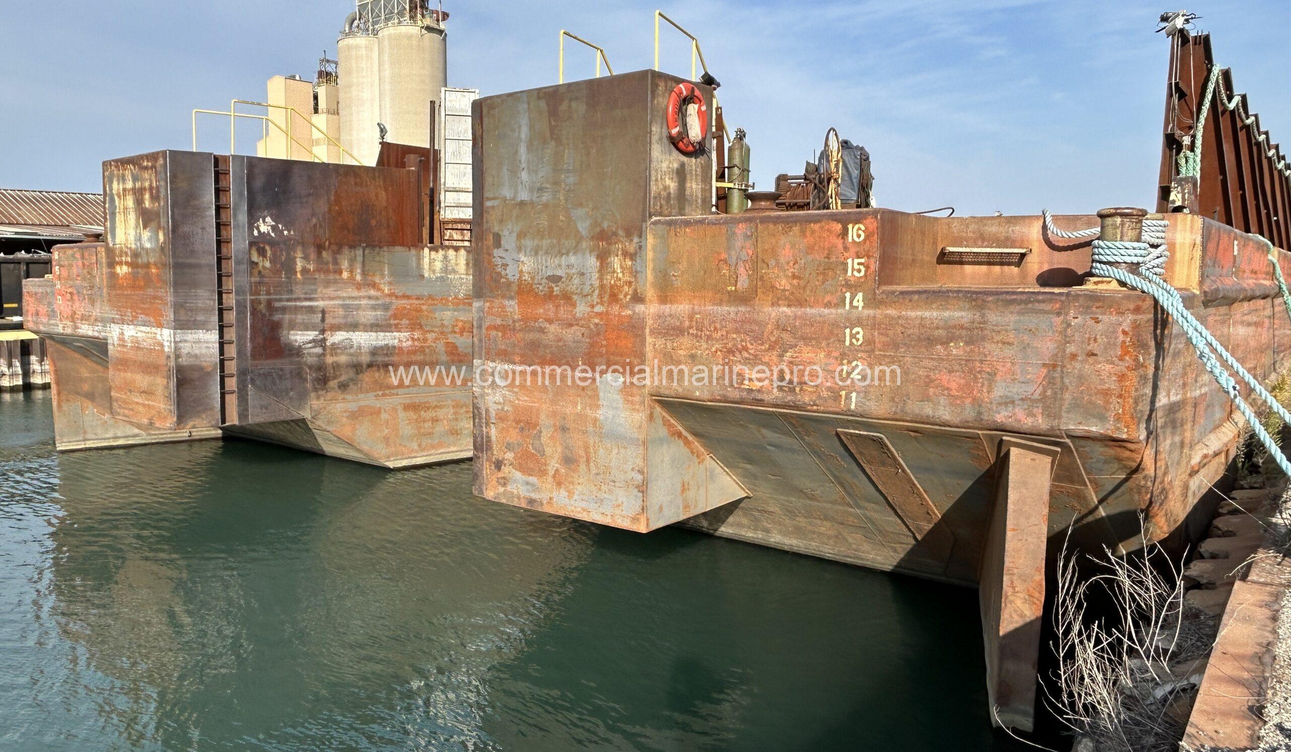 240X72X17 ABS Deck Barge with Tug Notch