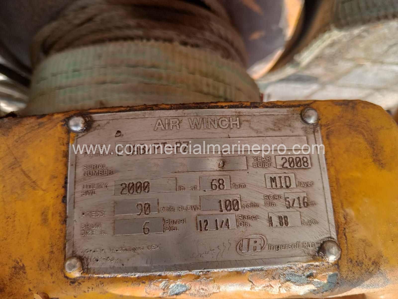 Ingersoll Rand EUAB/PT-PZ Pneumatic Air Winch - Image 3