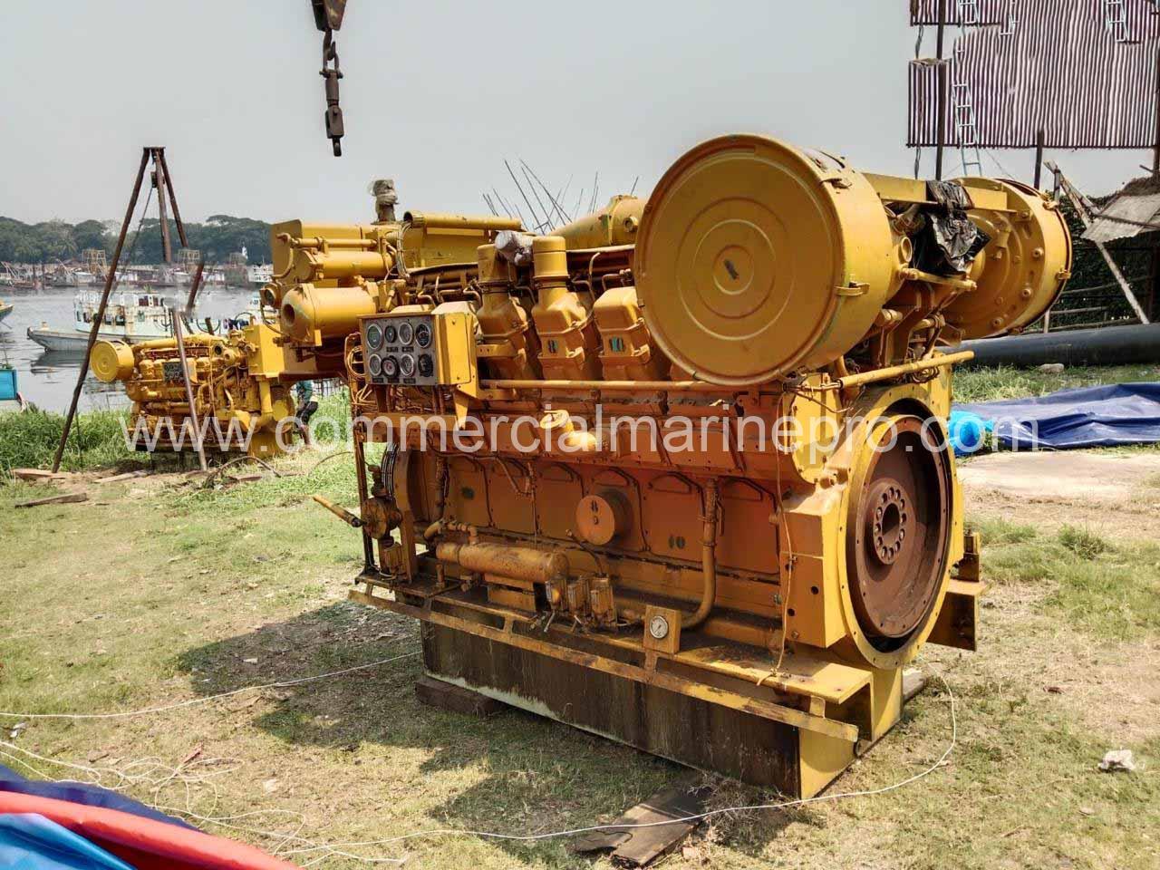 (2) Caterpillar 3512-DITA Marine Diesel Engine - Image 8