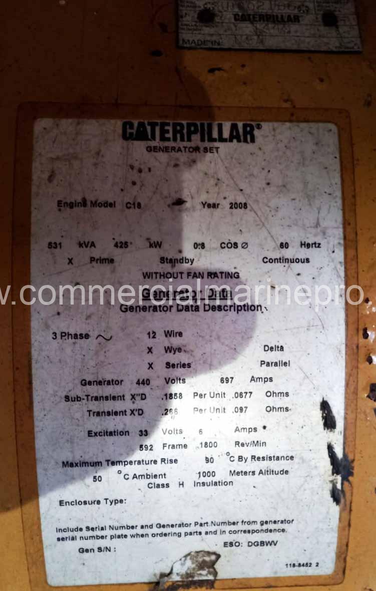 Pair of Caterpillar C18 Diesel Generator Sets - Image 9