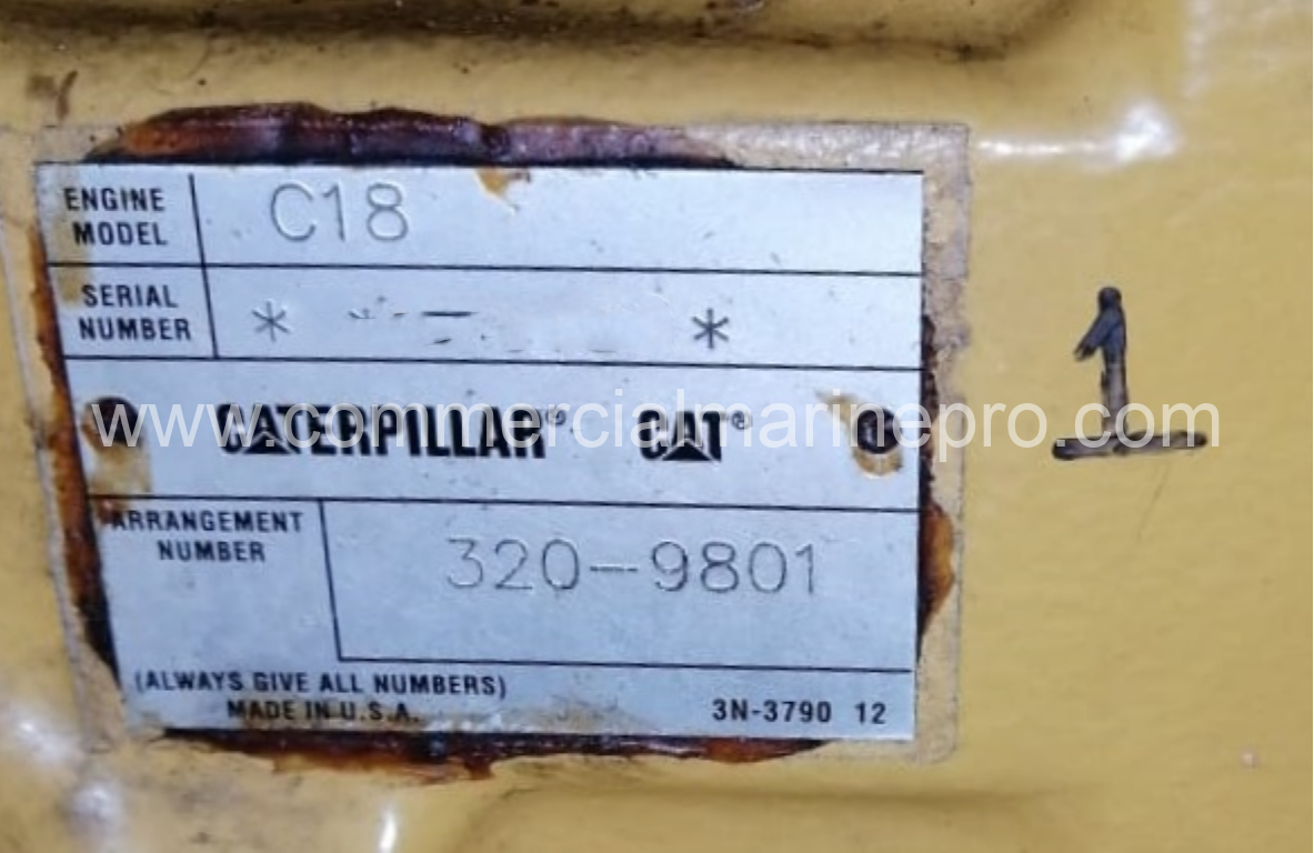 Pair of Caterpillar C18 Marine Engines - Image 3