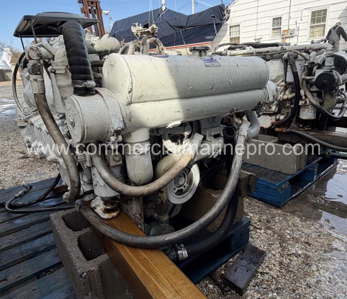 Pair of 8.2 Detroit Marine Diesel Engines - 300HP - Image 6