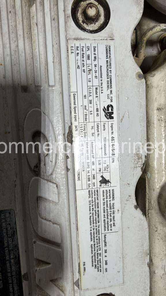 (4) Cummins QSB 5.9 Marine Engines - 480HP - Image 5