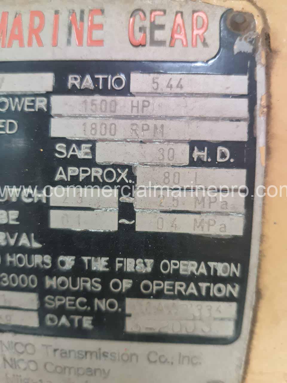 Pair of Nico Marine Gearboxes - Ratio 5.44:1 - Image 13