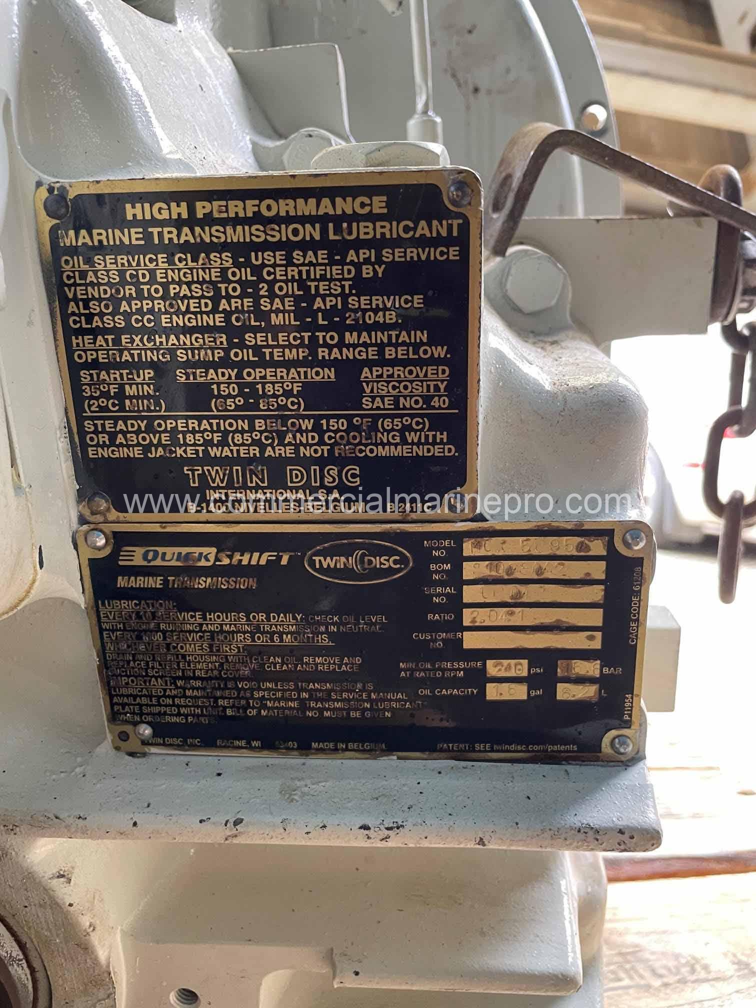 Pair Twin Disc MG 5090A Marine Transmissions - Image 4