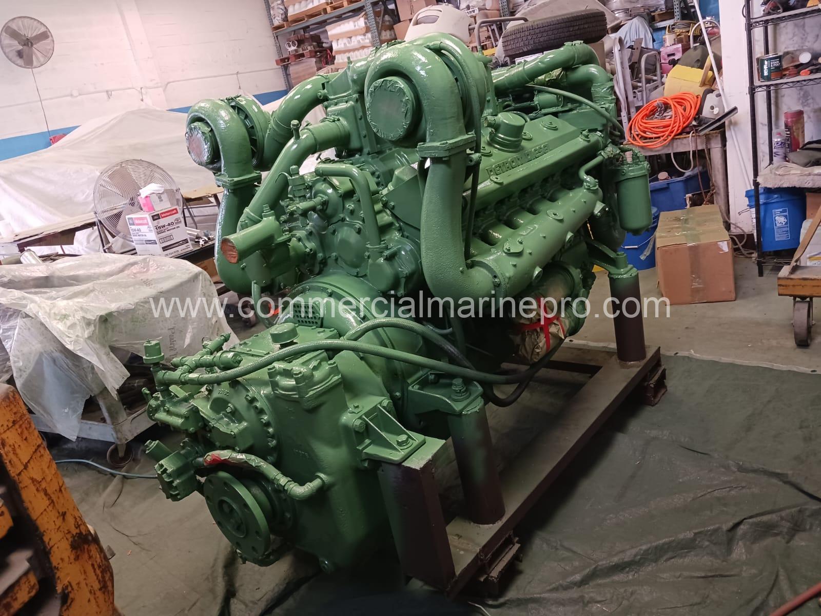 Single Detroit 12V71TI Rebuilt Marine Engine - Image 3