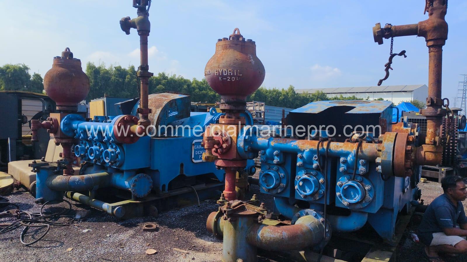 Pair Gardner Denver PZ28 Triplex Mud Pumps - Image 2