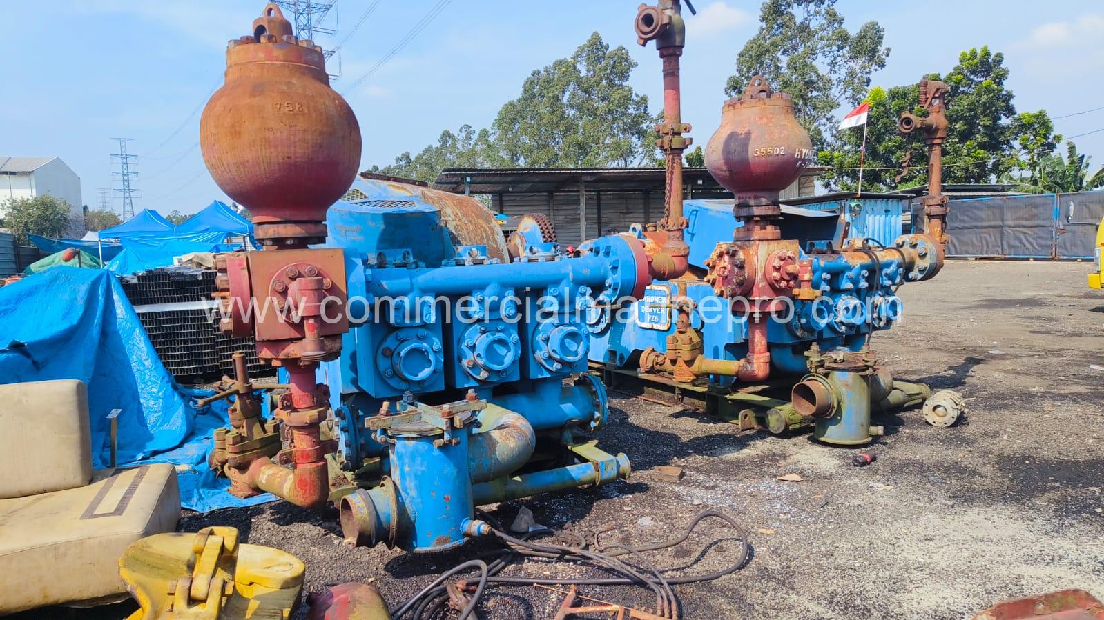 Pair Gardner Denver PZ28 Triplex Mud Pumps
