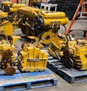 Multiple CAT 3196 Marine Propulsion Engines with Gears