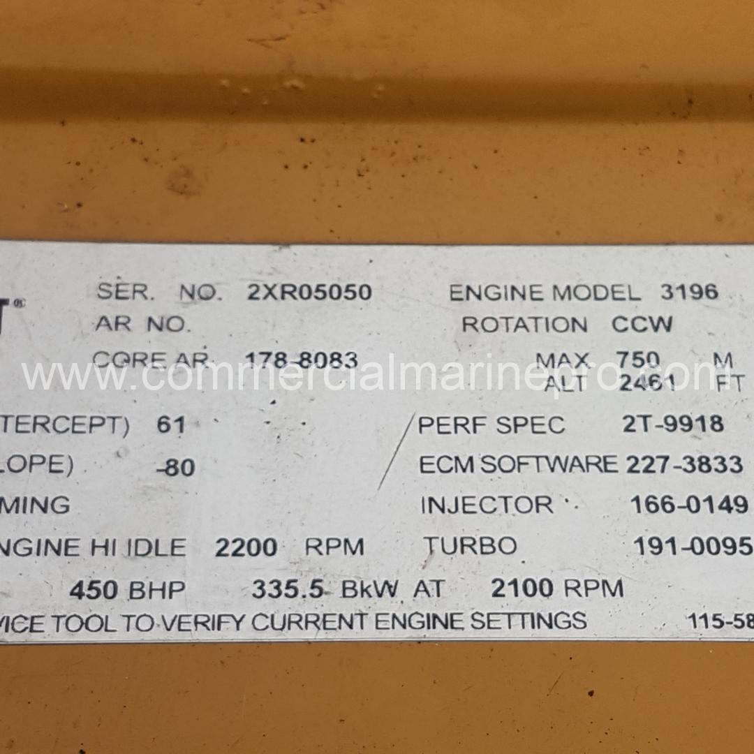 Pair CAT 3196 Marine Engines - Image 6