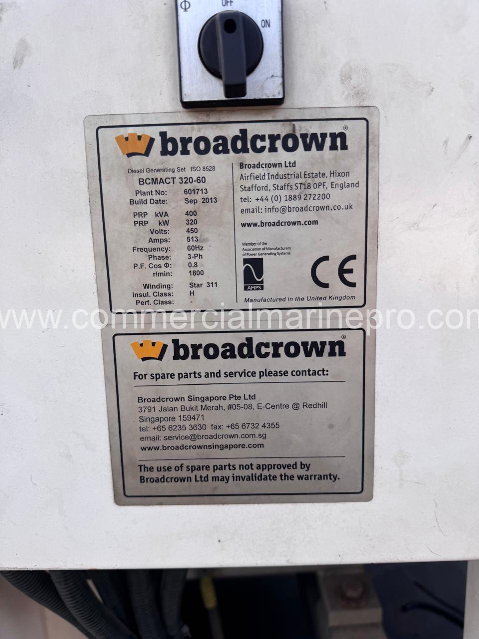 Single CAT C18 Marine Genset