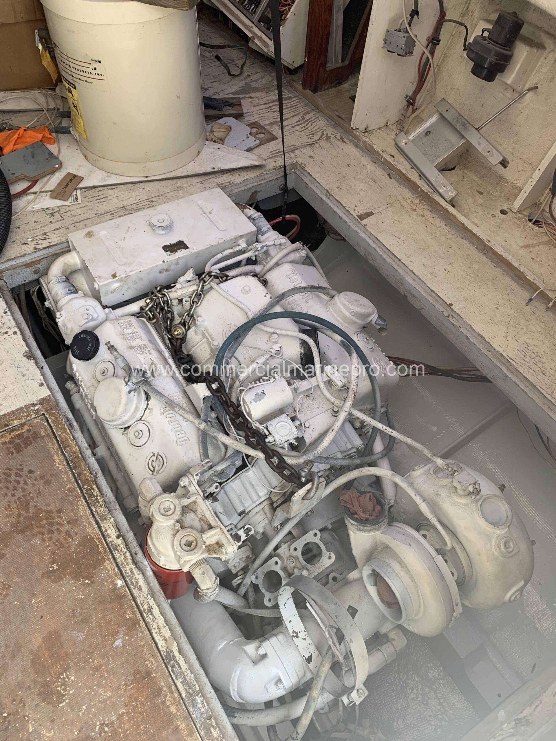 Pair Detroit Diesel 6v53Ti Marine Engines w/Twin Disc gears - Image 5