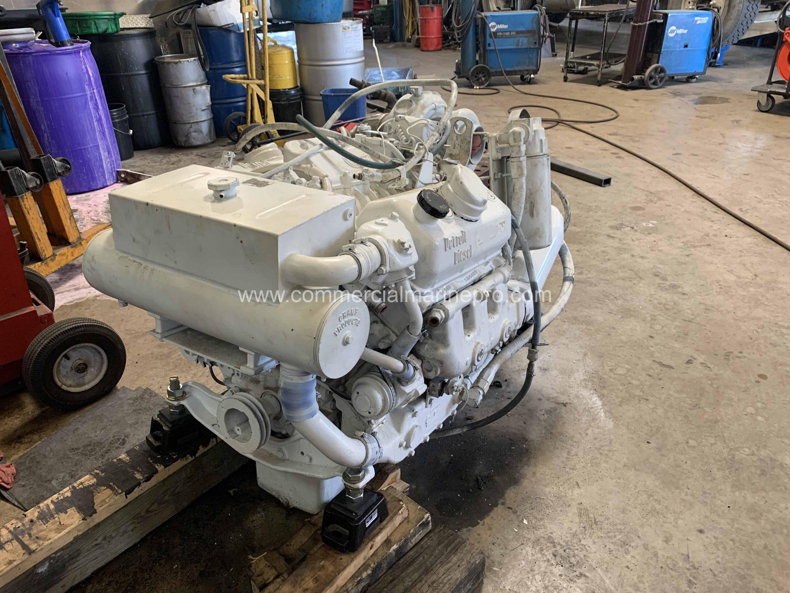 Pair Detroit Diesel 6v53Ti Marine Engines w/Twin Disc gears - Image 4