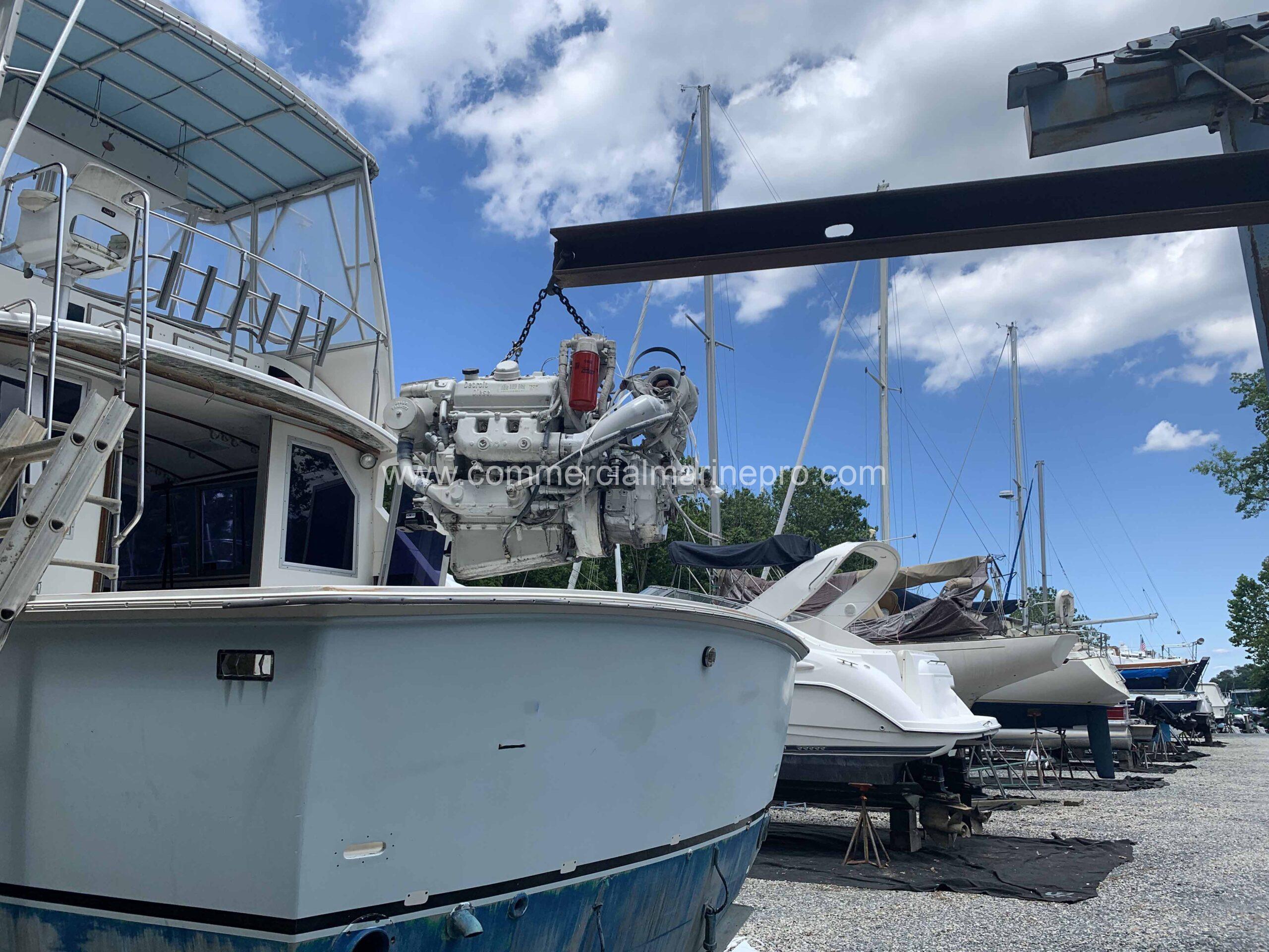 Pair Detroit Diesel 6v53Ti Marine Engines w/Twin Disc gears - Image 2