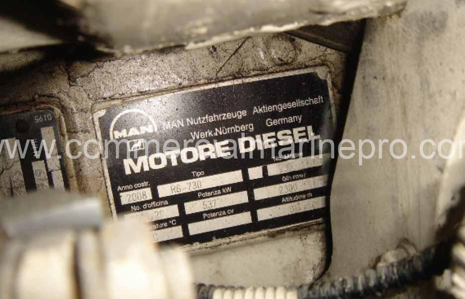Pair MAN R6-730 Marine Engines w/ZF Gearboxes - 2008 - Image 2