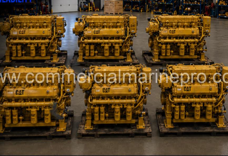 (6) CATERPILLAR C18 MARINE ENGINES - 470HP