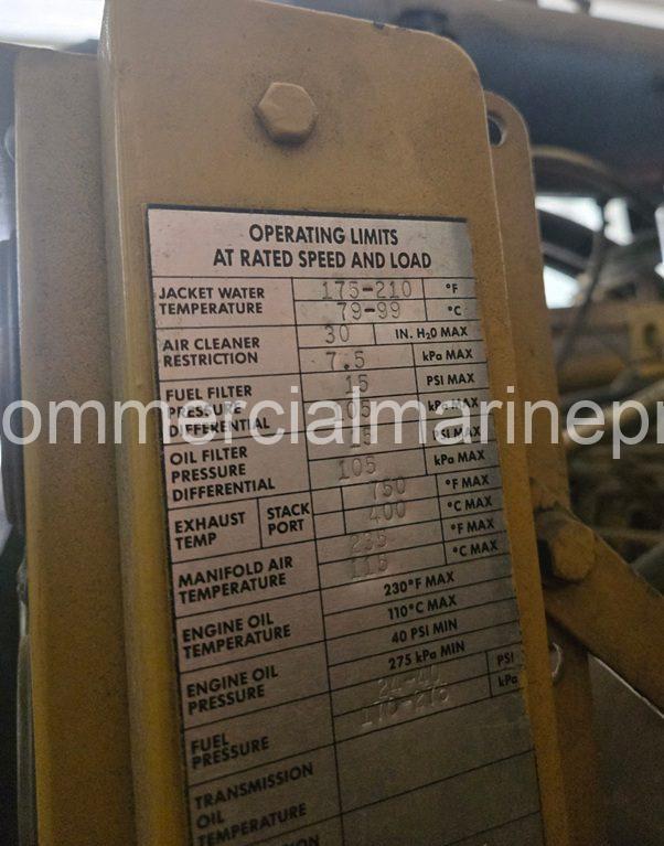 CATERPILLAR 3412 DITA MARINE DIESEL ENGINE – 671 HP - Image 2