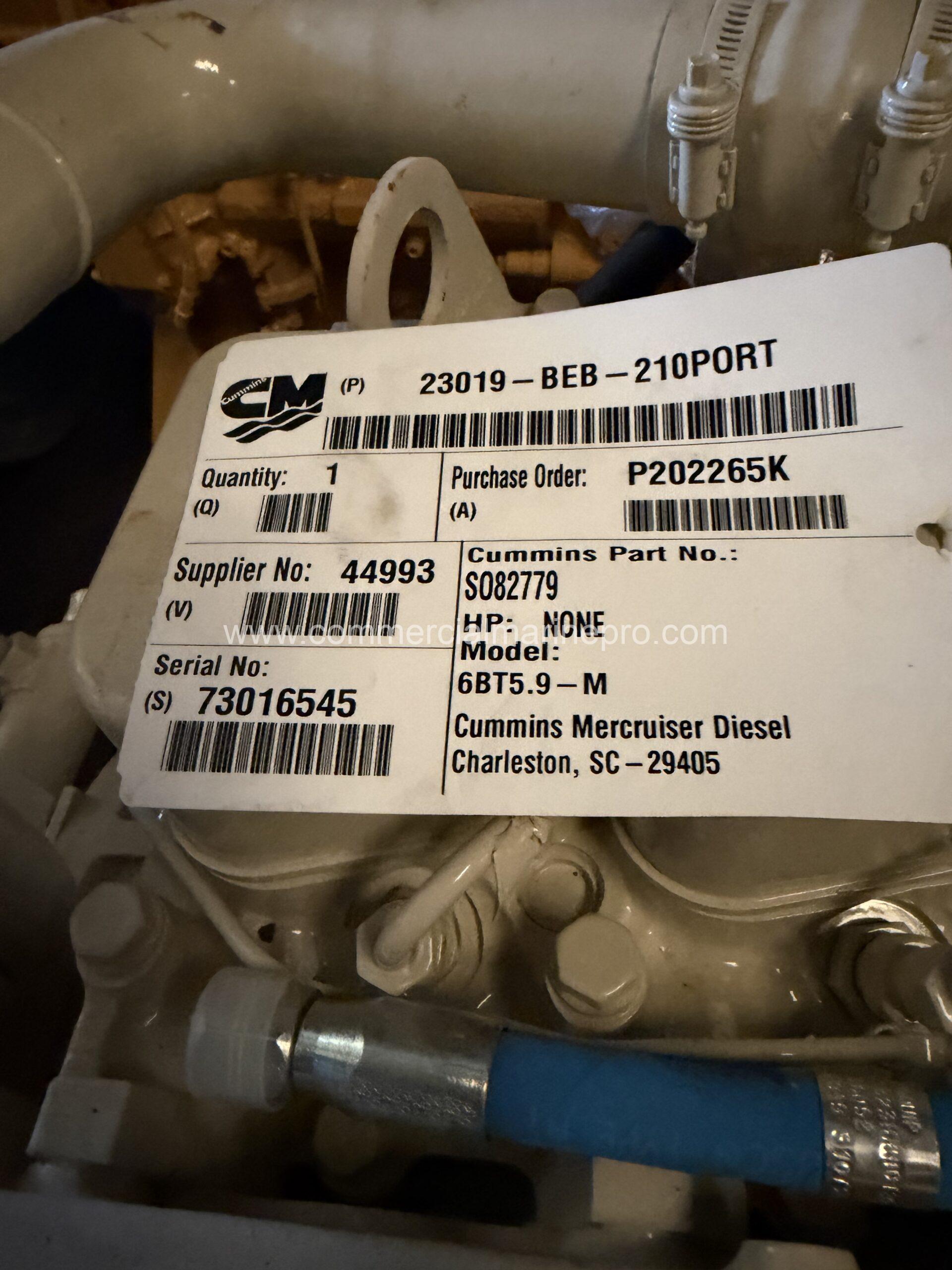 Single Cummins 6BT 210 New Surplus - Image 2