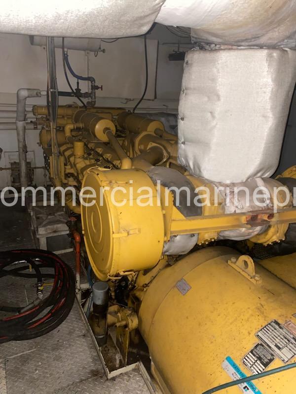 Single CAT 3512 Marine Propulsion Engine 50Y - Low Hours