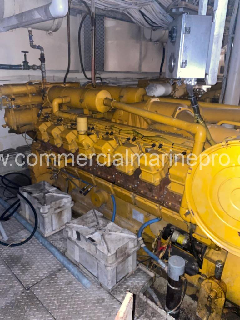 Single CAT 3512 Marine Propulsion Engine 50Y - Low Hours