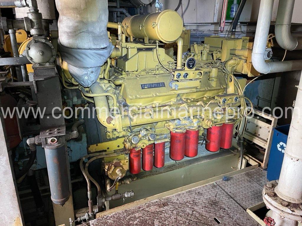 Single CAT 3512 Marine Propulsion Engine 50Y - Low Hours