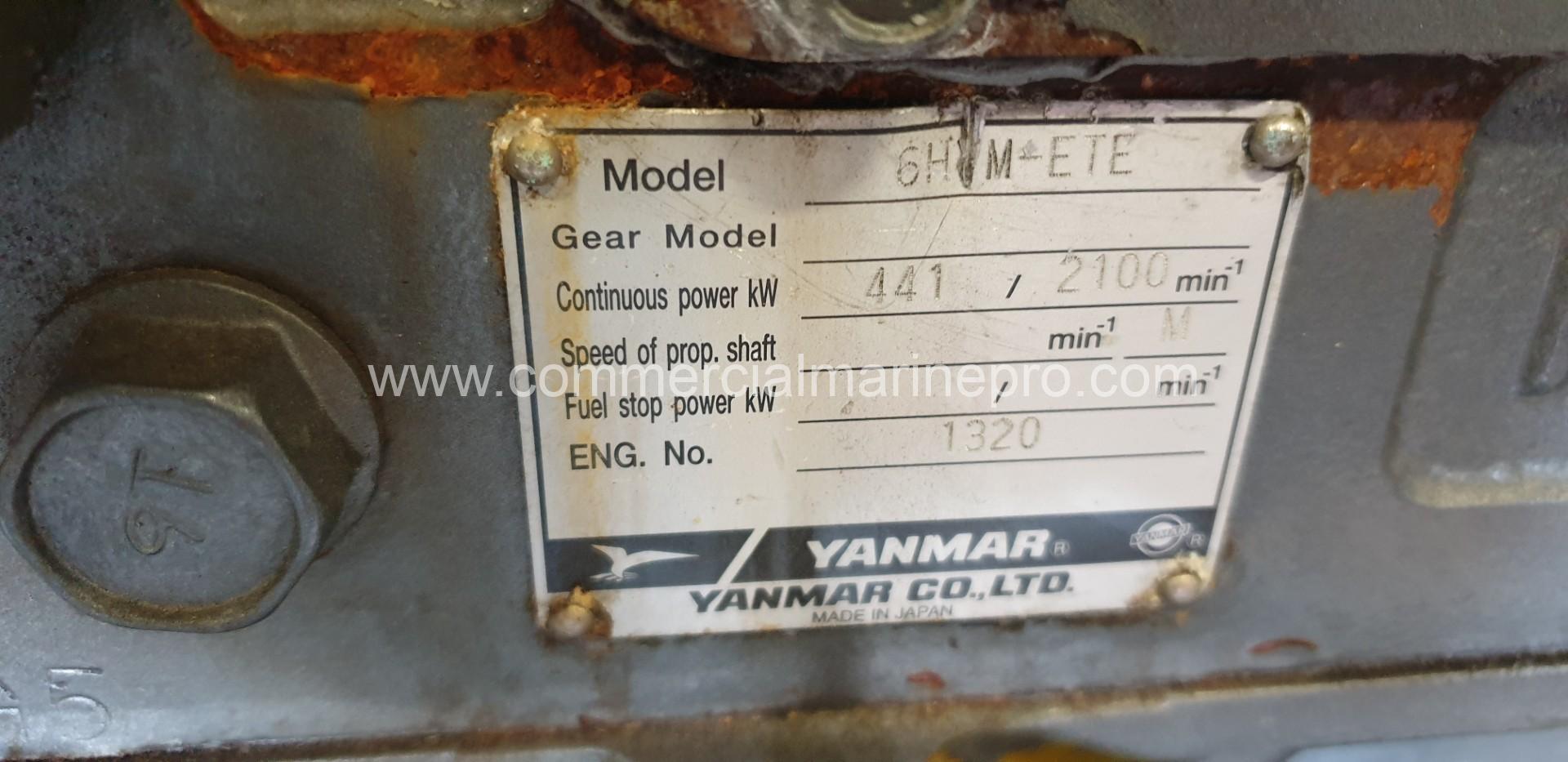 Pair YANMAR 6HYM-ETE Marine Propulsion Engines - Image 4