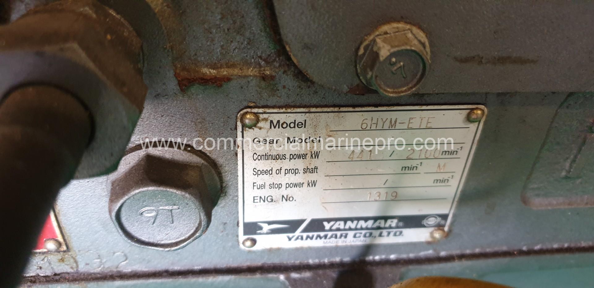 Pair YANMAR 6HYM-ETE Marine Propulsion Engines - Image 5