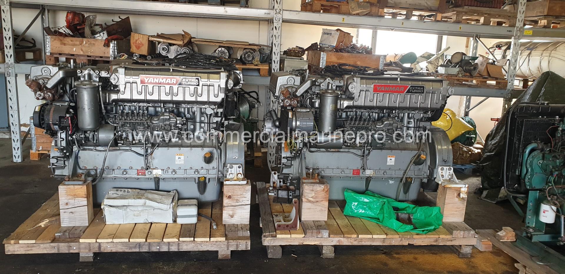 Pair YANMAR 6HYM-ETE Marine Propulsion Engines