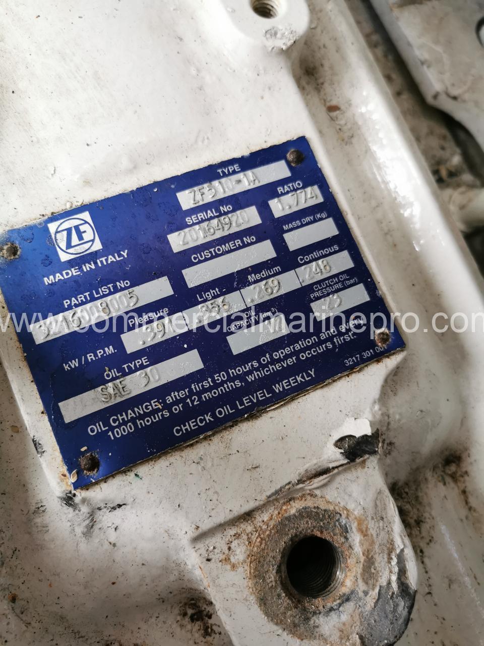 Pair MAN D2868 LE426 Marine Propulsion Engines