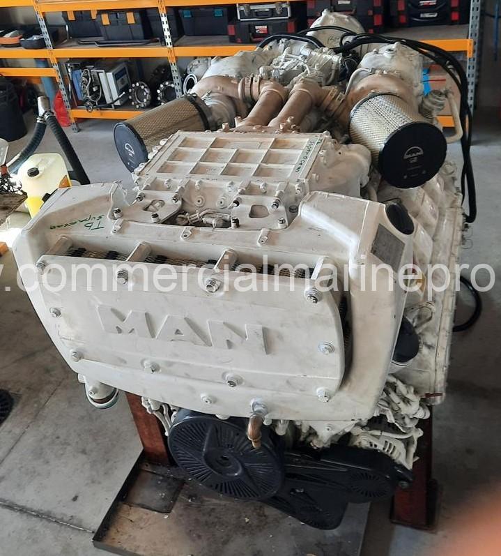 Pair MAN D2868 LE426 Marine Propulsion Engines