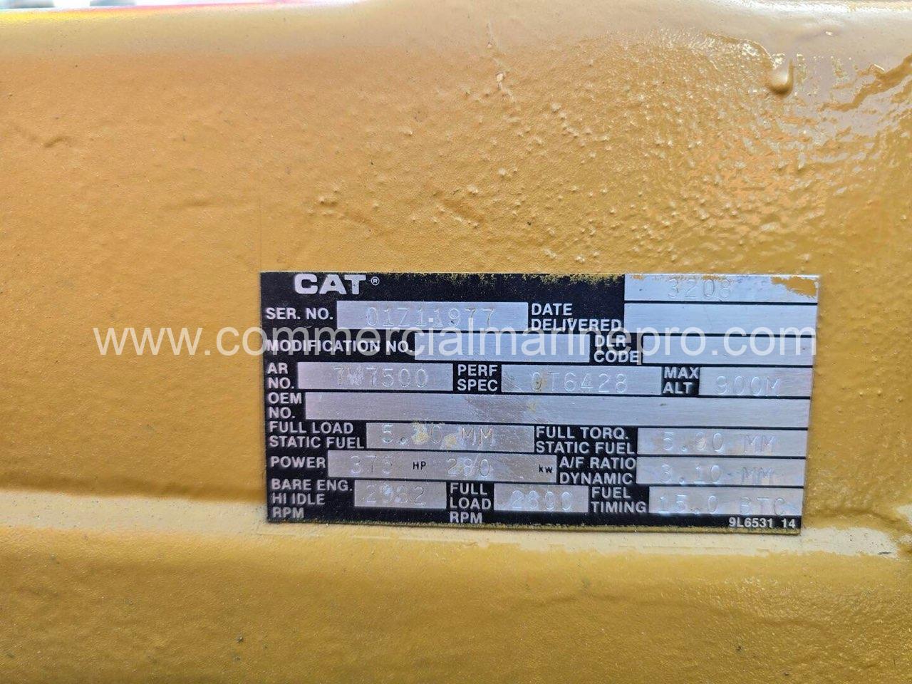 Single or Pair CAT 3208 Marine Propulsion Engines with Twin Disc 507 Gears