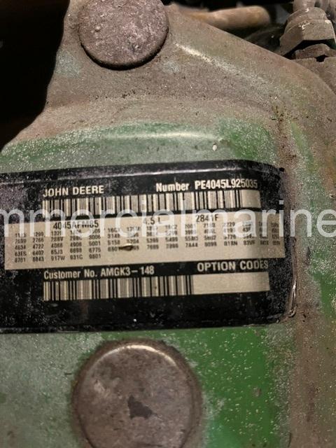 Pair John Deere 4045 AFM85 Marine Gensets