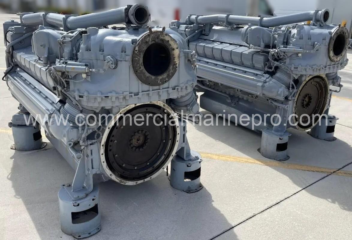 Single or Pair Rebuilt 16V2000 M92 Marine Propulsion Engines