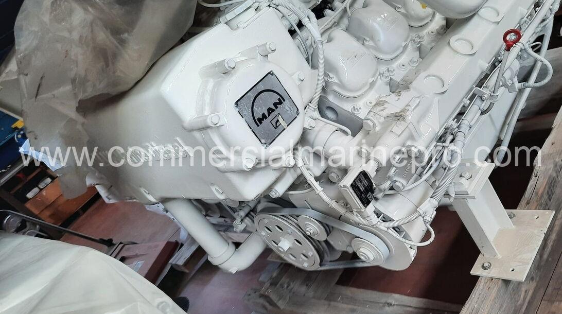 Pair of MAN D2840 LE401 Marine Propulsion Engines