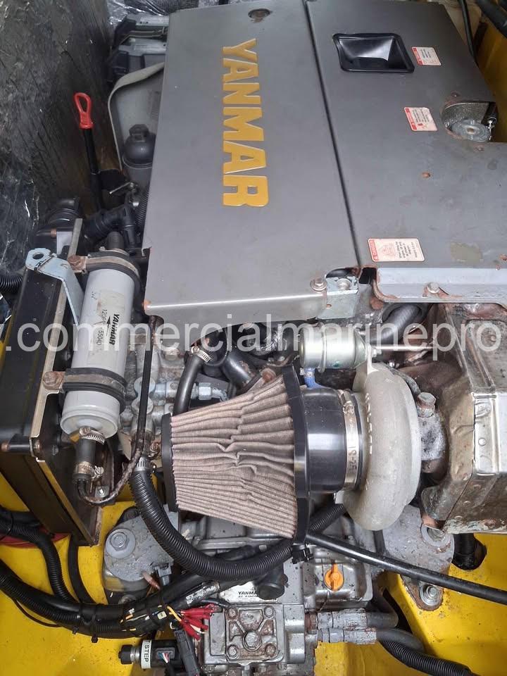 Pair Yanmar 6BY3 Marine Engines - 260 hp